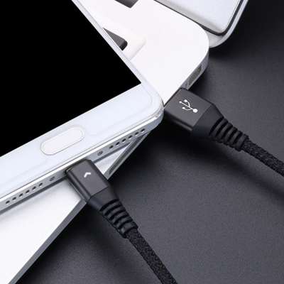 Mobile Fast Charger 1.2M Braided Micro Usb Cable,For Iphone Charger Data Cable